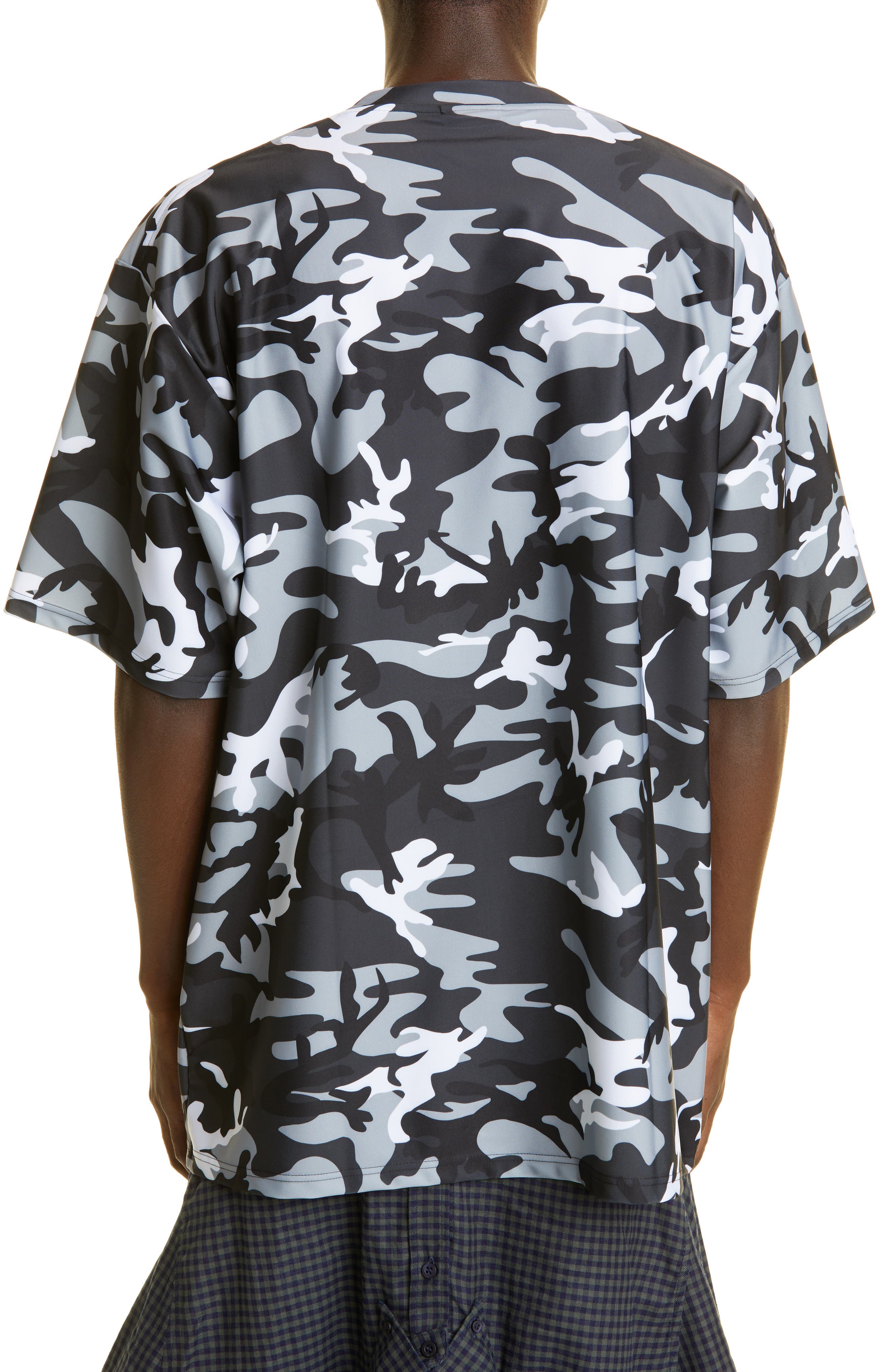 balenciaga camo shirt