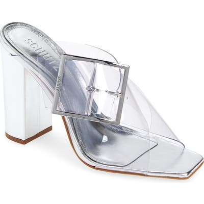 Schutz Madaleni Slide Sandal, Metallic