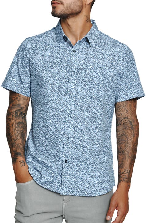 Tailored Fit Bold Print Short-Sleeve Shirt