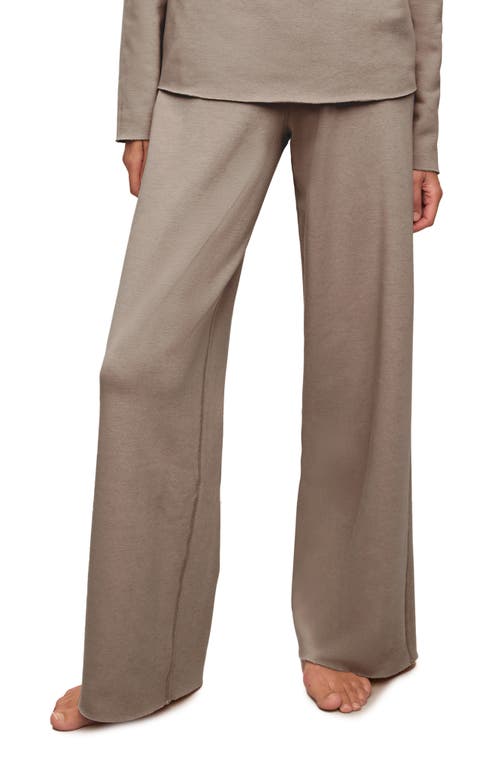 EBERJEY EBERJEY REVERSIBLE HIGH WAIST FLEECE LOUNGE PANTS