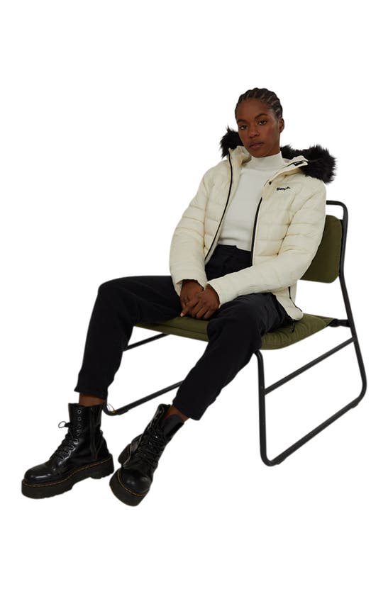 Bench Ludlow Puffer Jacket In White ModeSens