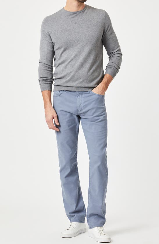 Shop Mavi Jeans Zach Straight Leg Stretch Twill Pants In Flint Stone Luxe Twill