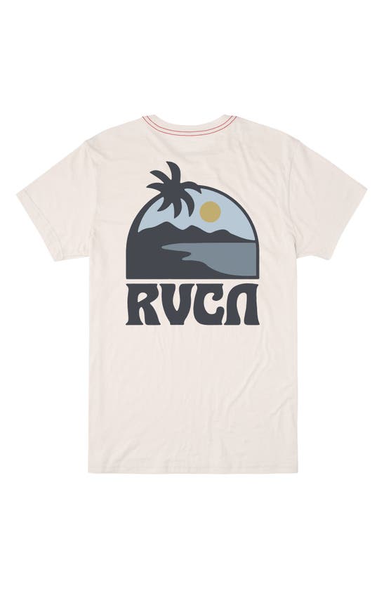 Rvca Kids' Sundowner Graphic T-shirt In Antique White