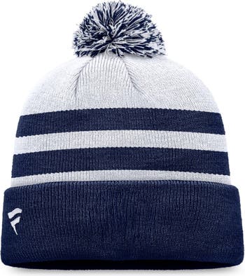 Men's Fanatics Branded Gray Detroit Tigers Cuffed Knit Hat with Pom