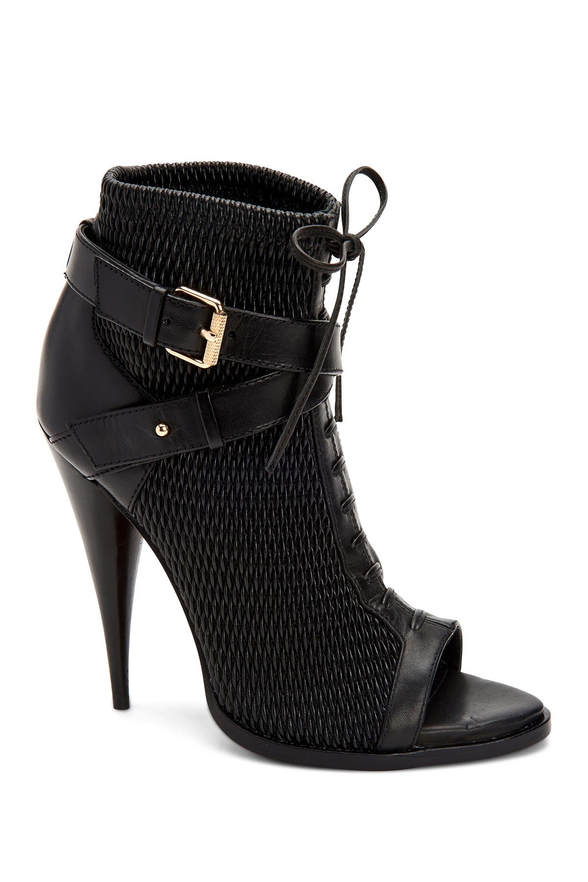 bcbg lace up booties
