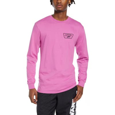 Vans Full Patch Long Sleeve T-Shirt, Pink