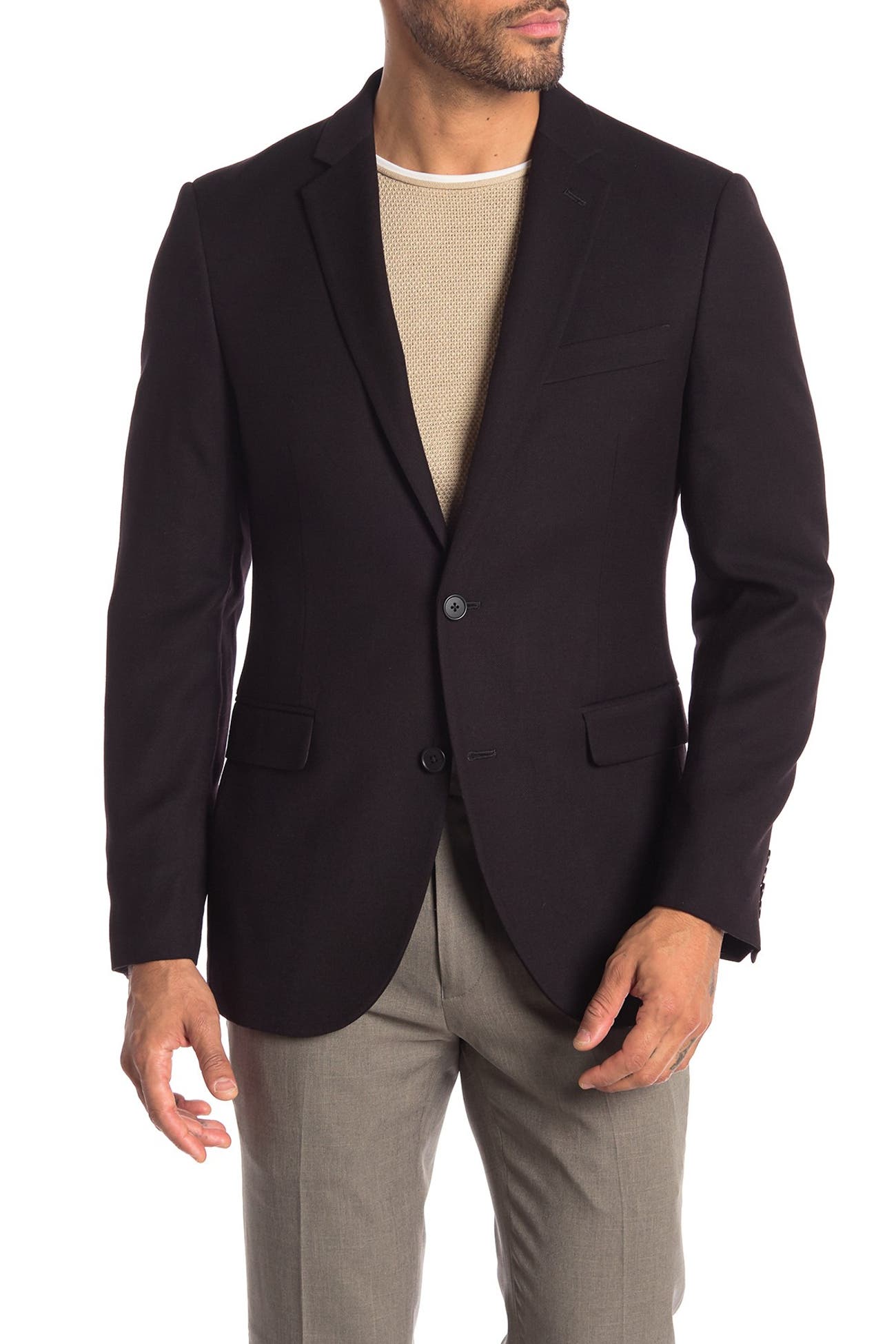 Nordstrom Rack | Textured Trim Fit Suit Separates Blazer | Nordstrom Rack