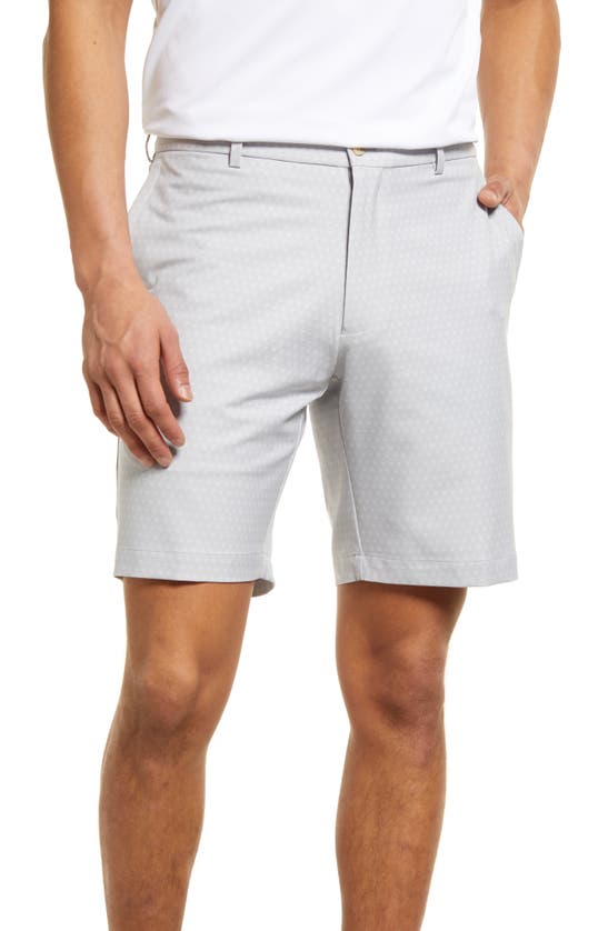 Peter Millar Salem High Drape Performance Shorts In British Grey