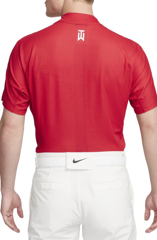 NIKE X TIGER WOODS DRI-FIT MOCK NECK GOLF POLO