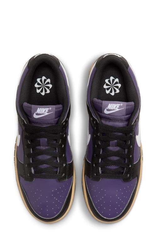 Shop Nike Dunk Low Next Natural Sneaker In Dark Raisin/white/black