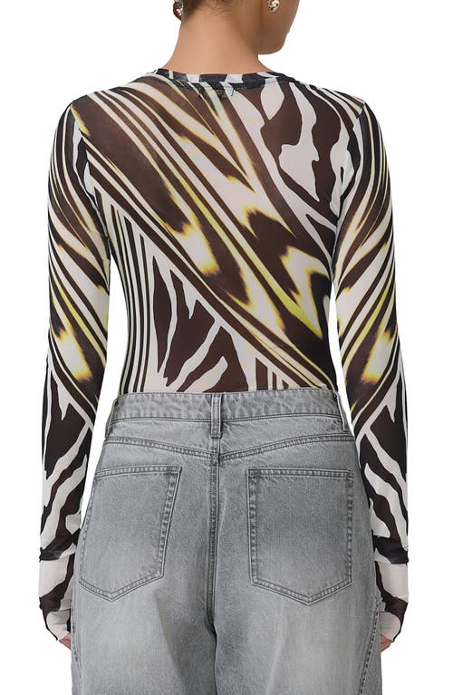 AFRM AFRM KAYLEE PRINT MESH TOP 