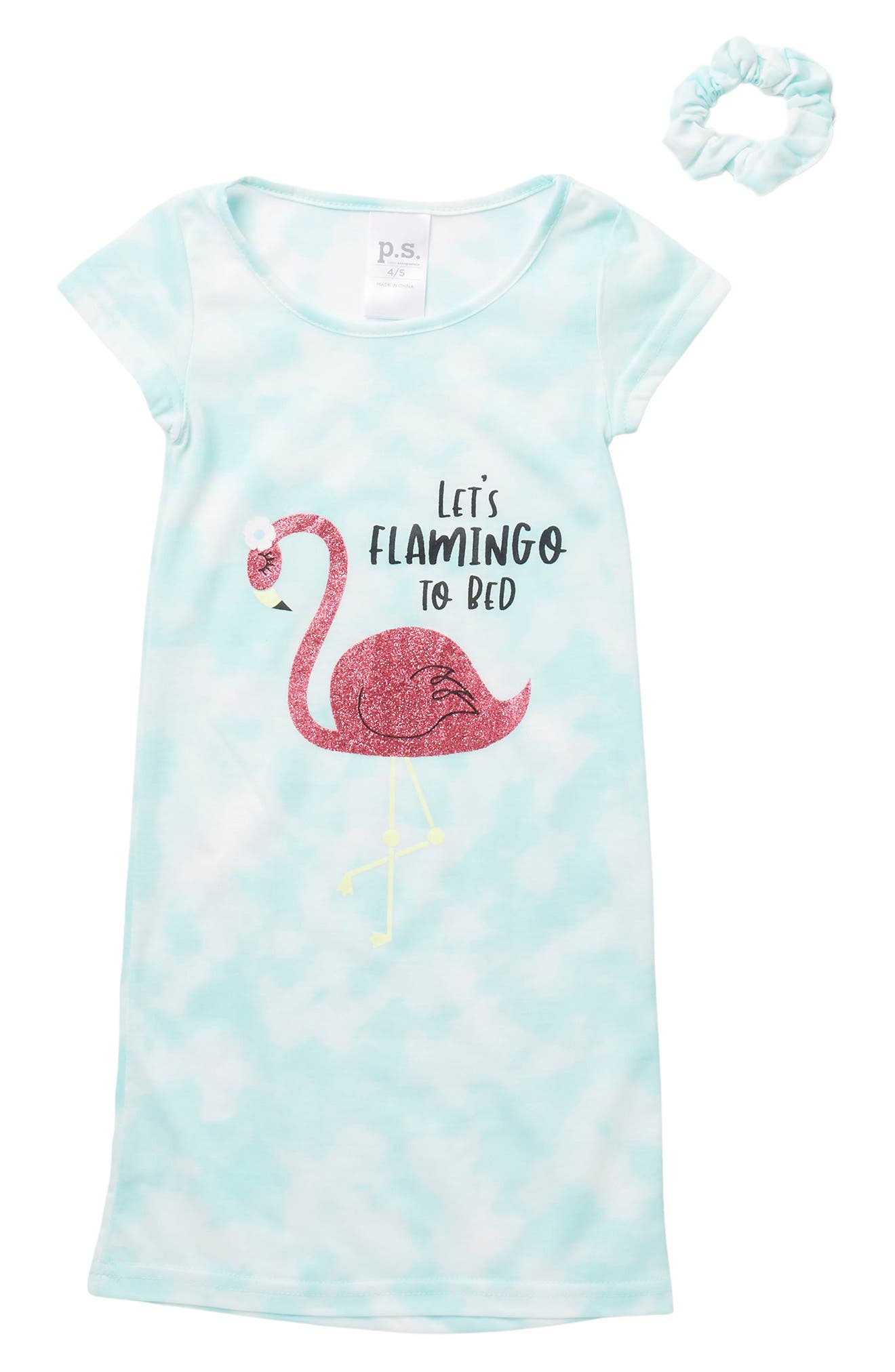 Aéropostale Kids' Flamingo Nightgown & Scrunchie In 9481 C