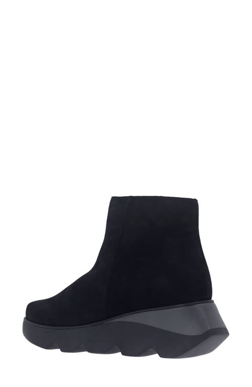 L'amour Des Pieds Hally Platform Wedge Bootie In Black