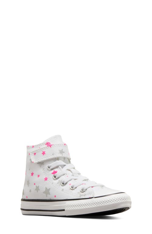Converse Kids' Chuck Taylor All Star High Top Sneaker White/Prime Pink/White at Nordstrom, M