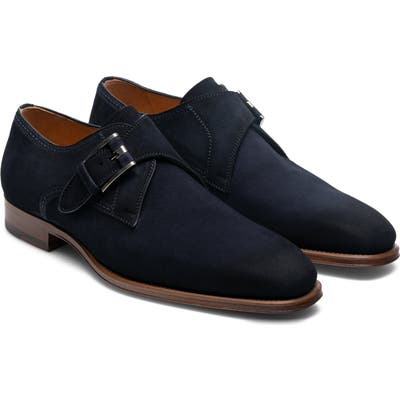 Magnanni Marco Ii Monk Strap Shoe- Blue