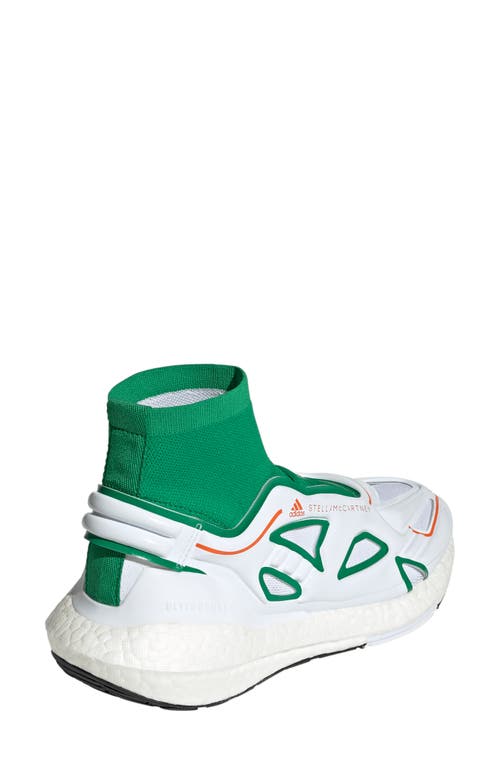 Adidas By Stella Mccartney X Stella Mccartney Ultraboost 22 Running Sneaker In Green/ftwr White