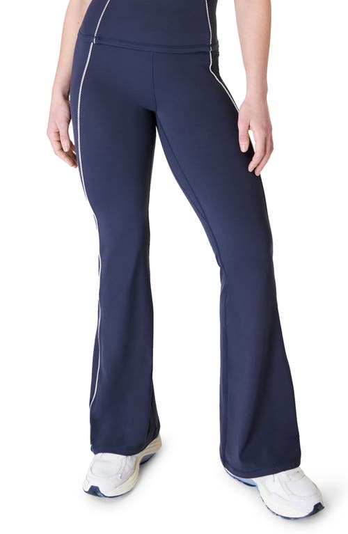 Sweaty Betty Soft Sculpt Flare Pants Navy Blue at Nordstrom,