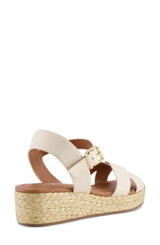 Shop Dune London Linnie Platform Wedge Sandal In Ecru