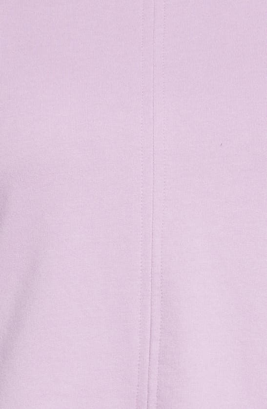 Shop English Factory Puff Shoulder Mixed Media Minidress In Lilac