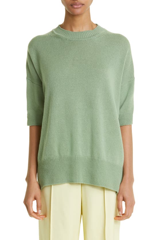 Jil Sander Crewneck Cashmere Sweater In 329 - Bright Green