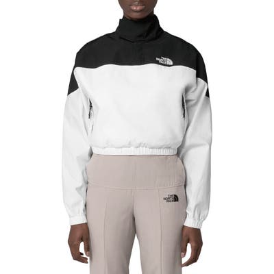 The North Face Black Series Water Repellent Poplin Funnel Neck Pullover, White