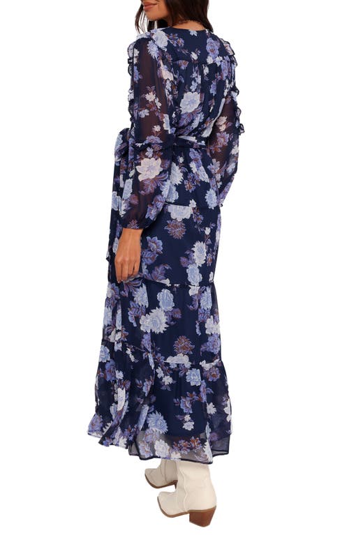 Petal And Pup Petal & Pup Korina Floral Long Sleeve Wrap Dress In Multi