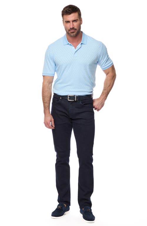 Robert Graham Elias Basket Weave Polo In Light Blue