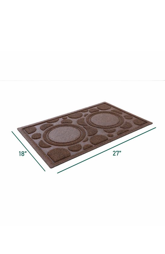 Bungalow Flooring Pet Bow Mat In Dark Brown