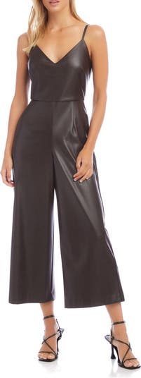 Jessica London Women's Plus Size Faux Wrap Pantsuit, 14 W - Black