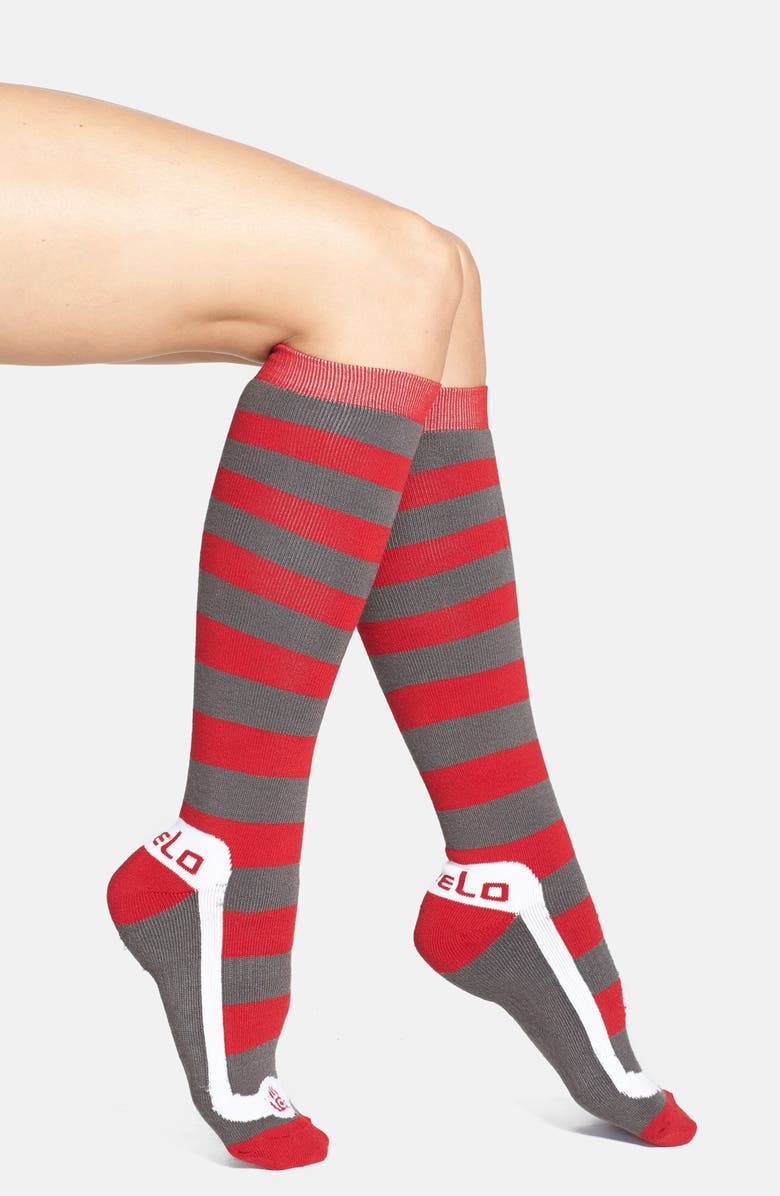 FiveLo 'WSU' Stripe Knee High Socks | Nordstrom