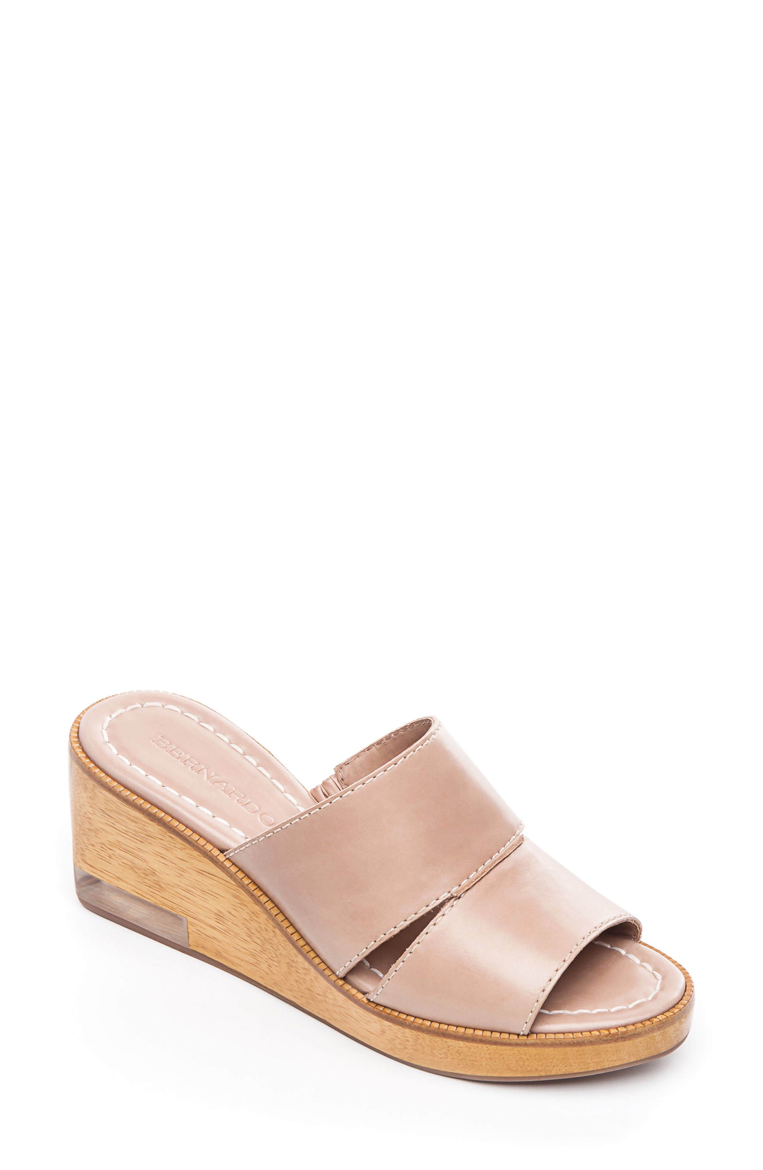 Bernardo Kara Wedge Sandal, Pink