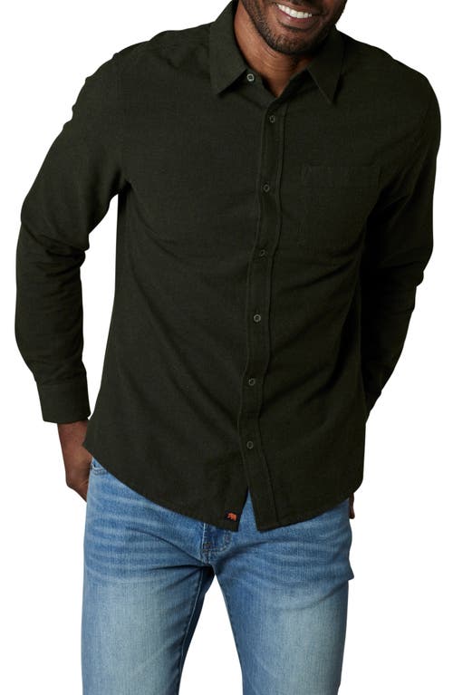 Shop The Normal Brand Fairbanks Brushed Cotton Chamois Button-up Shirt In Alpine