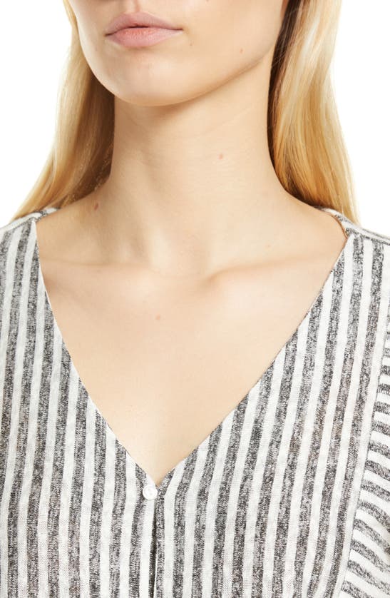 BOBEAU CATY BUTTON FRONT T-SHIRT