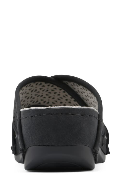 Shop Cliffs By White Mountain Candelle Wedge Sandal In Black/nubuck