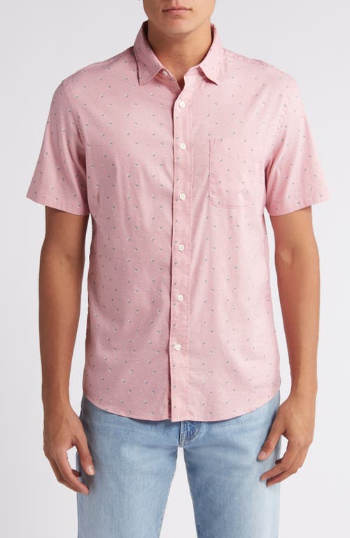 Movement Geo Print Short Sleeve Button-Down Shirt in Prairie Floral