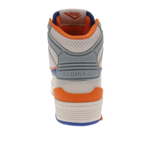 Shop Pony M100 High Sneakers In Off White/blue/orange