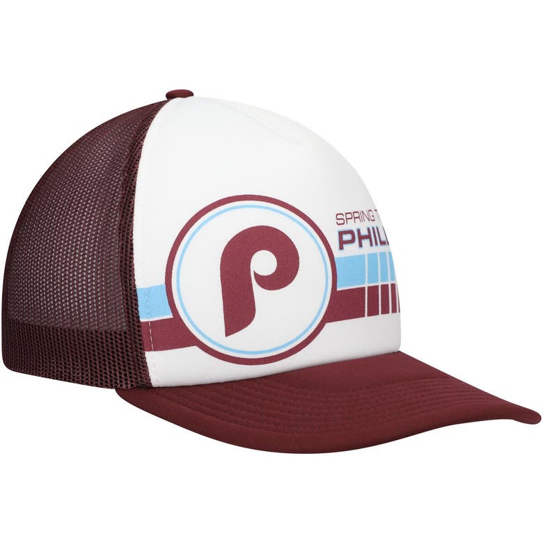 Shop 47 '  White/maroon Philadelphia Phillies 2024 Spring Training Foam Trucker Adjustable Hat