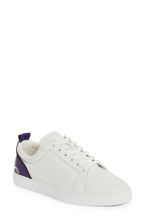 Fun Louis Sneaker in White/Jacaranda