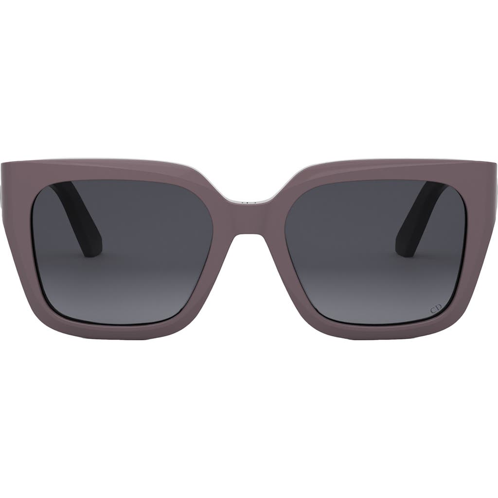 Shop Dior 30montaigne S8u 54mm Square Sunglasses In Grey/other/gradient Smoke