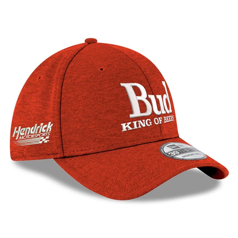 Shop New Era Scarlet Ken Schrader Bud King Of Beers 39thirty Flex Hat