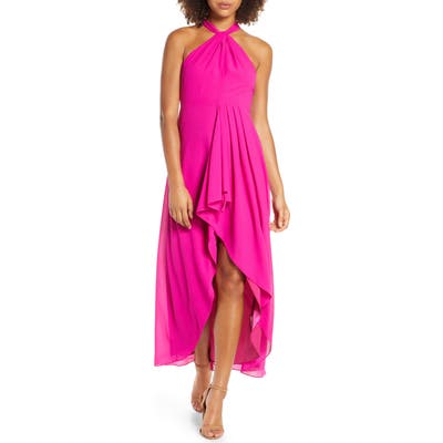 Mark + James By Badgley Mischka High/low Halter Dress, Pink