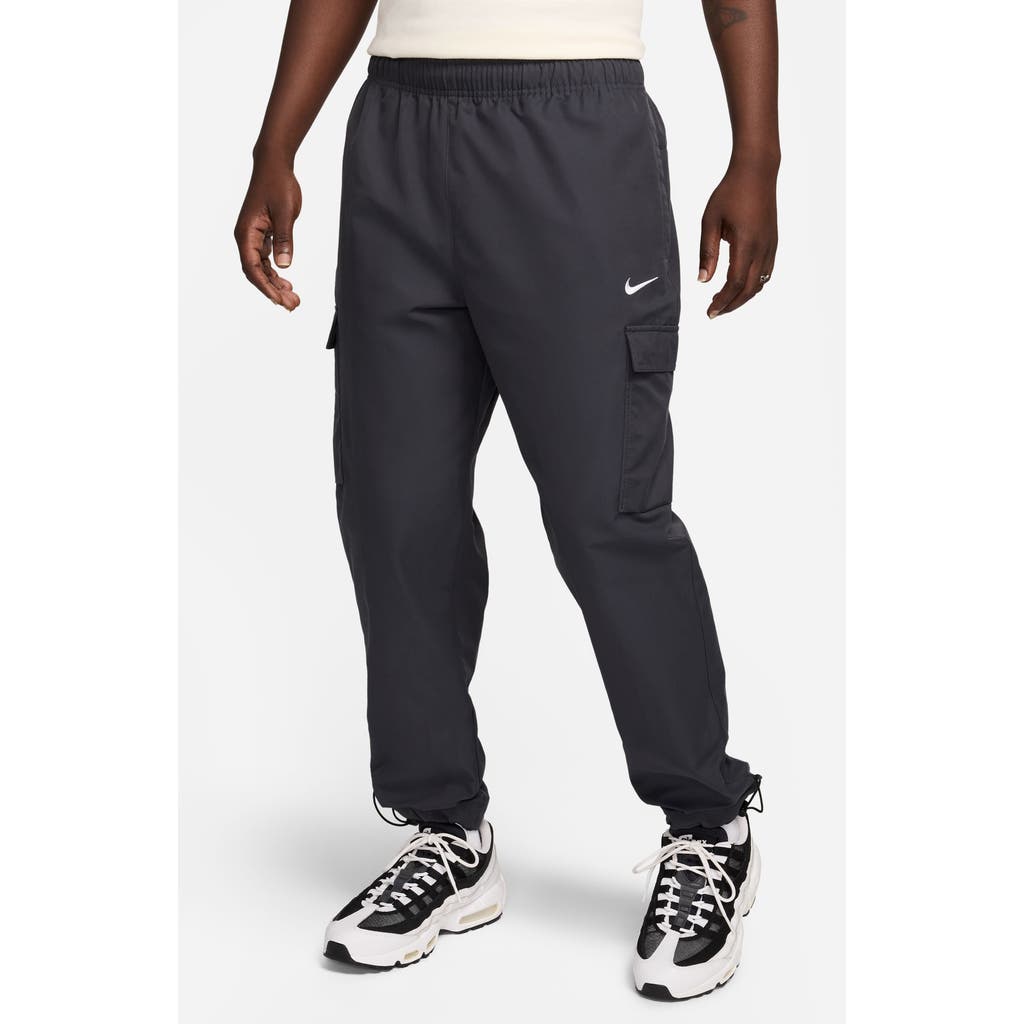 Nike Sportswear Air Play Twill Cargo Pants In Dark Smoke Grey/white