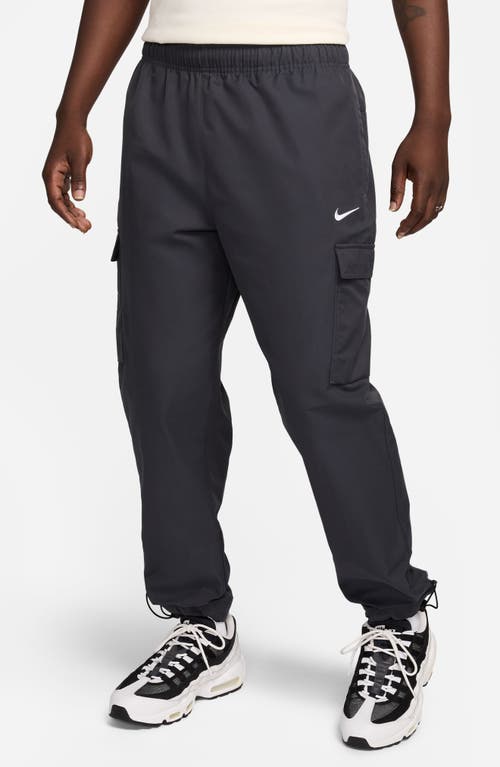 Nike Sportswear Air Play Twill Cargo Pants Dark Smoke Grey/White at Nordstrom,