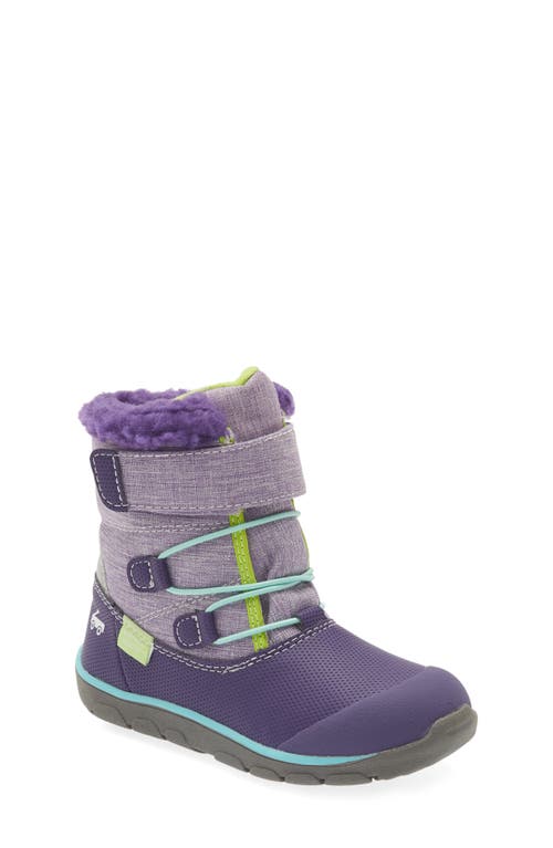 See Kai Run Gilman Waterproof Snow Boot in Purple at Nordstrom, Size 10 M