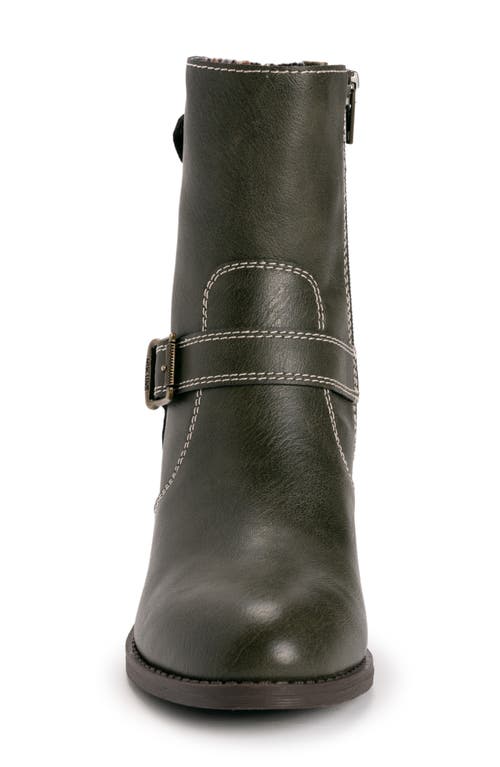 Muk Luks Yellowstone Yeats Bootie In Dark Olive