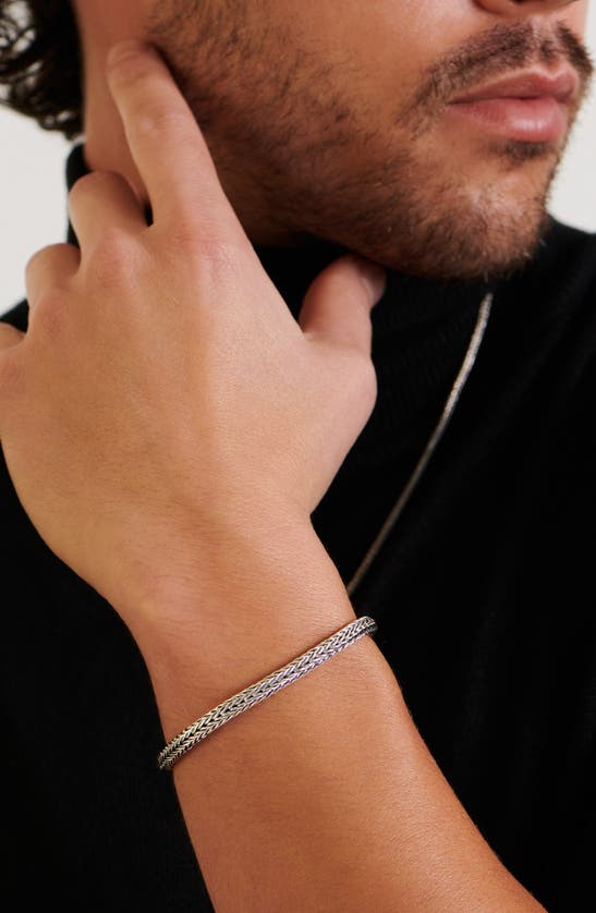 Devata Sterling Silver Chain Bracelet In Silver