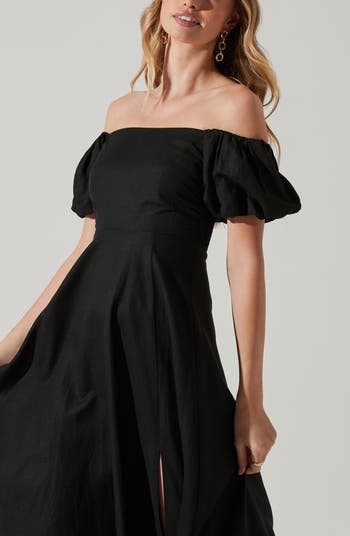ASTR the Label Off the Shoulder A-Line Dress | Nordstrom