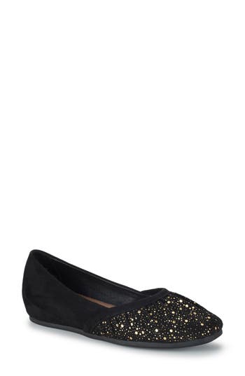 Baretraps Charlie Flat In Black/old Gold