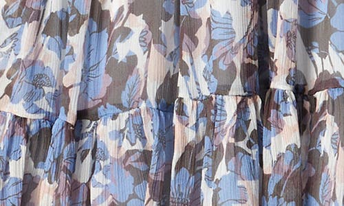 Shop Joie Laura Floral Tiered Silk Minidress In Dawn Multi