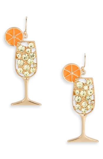 Leith Crystal Cocktail Drop Earrings In Gold